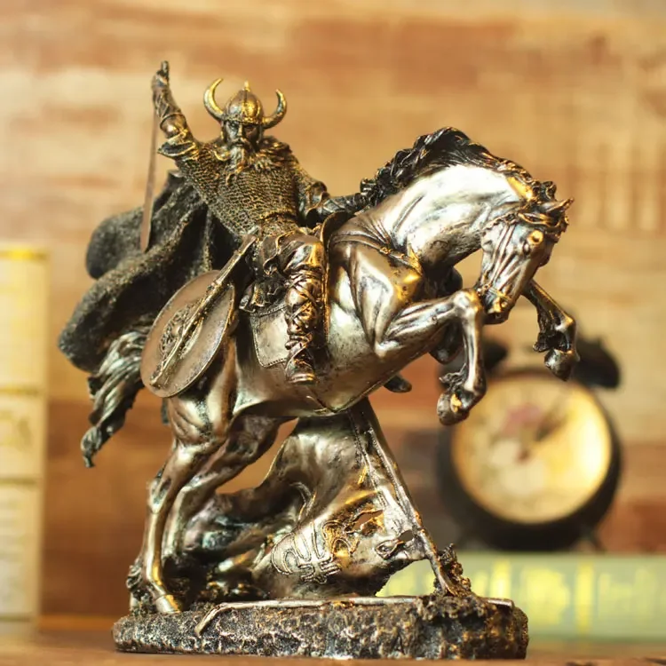 European Antique Knight Warrior Statue Handmade Resin Cavalryman Figure Sculpture Decoration Art and Craft Ornament Accessories
European Antique Knight Warrior Statue Handmade Resin Cavalryman Figure Sculpture Decoration Art and Craft Ornament Accessories