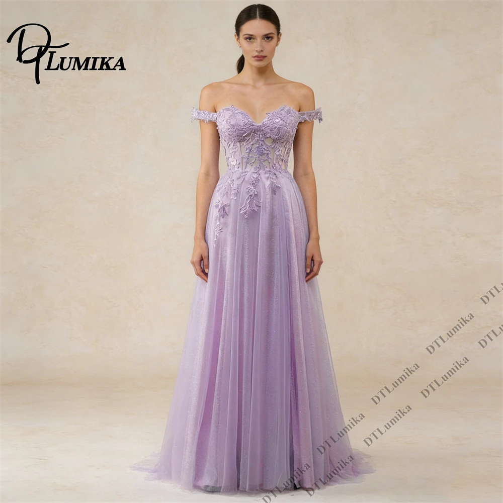 DTLumika Women's Customized Formal Dresses for Evening, Party&Prom, Off Shoulder Sweet Neckline Mesh Maxi Gown with Floral Lace
DTLumika Women's Customized Formal Dresses for Evening, Party&Prom, Off Shoulder Sweet Neckline Mesh Maxi Gown with Floral Lace