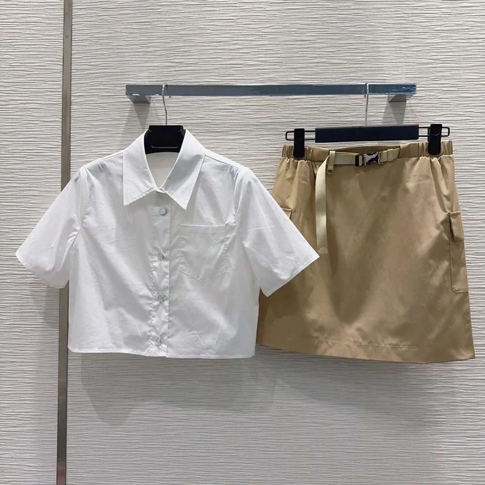 High-quality 2026 new women's short-sleeved shirt and mini skirt set, a set of summer fashion and casual wear xy2642337
High-quality 2026 new women's short-sleeved shirt and mini skirt set, a set of summer fashion and casual wear xy2642337