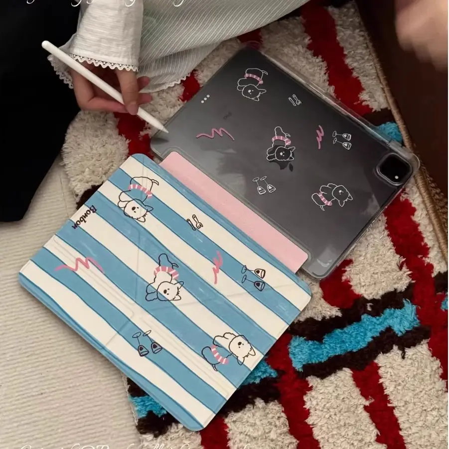 Korean Blue Striped Swimming Puppy Y2K Cover For iPad Pro 13 11th M5 M4 12.9 A16 10 8 7 9th 10th Air 11 M2 M3 Mini Tablet Case
Korean Blue Striped Swimming Puppy Y2K Cover For iPad Pro 13 11th M5 M4 12.9 A16 10 8 7 9th 10th Air 11 M2 M3 Mini Tablet Case
