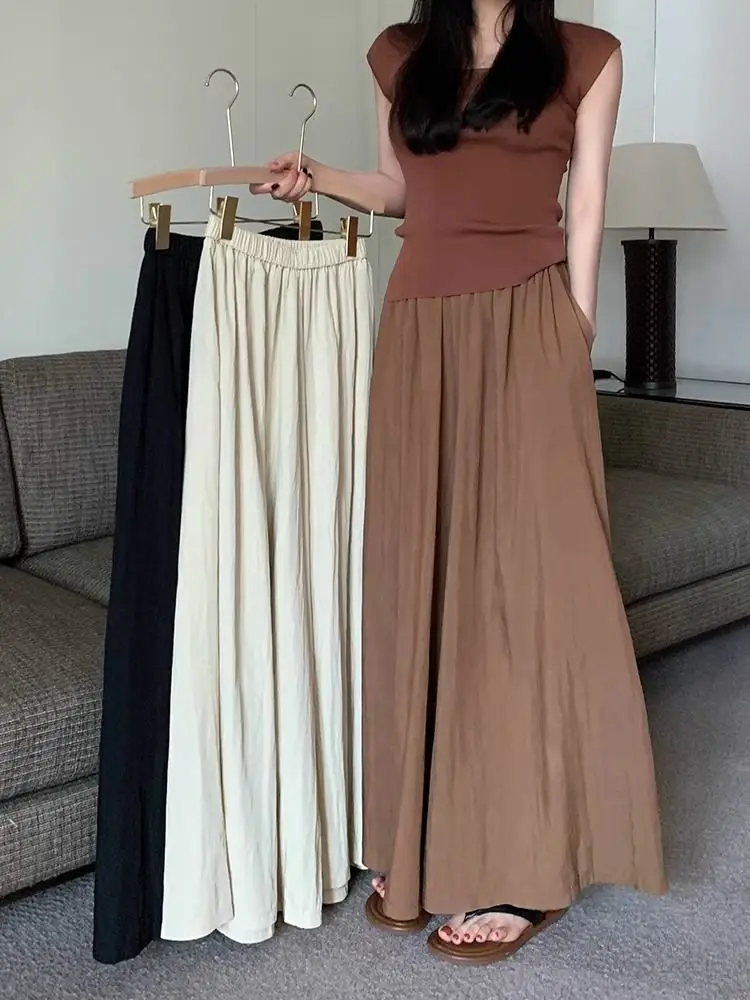 Cotton Linen Wide Leg Pants Skirt Casual Pants Women Summer Thin Small Loose Draping Long Floor Length Pants New 2026
Cotton Linen Wide Leg Pants Skirt Casual Pants Women Summer Thin Small Loose Draping Long Floor Length Pants New 2026