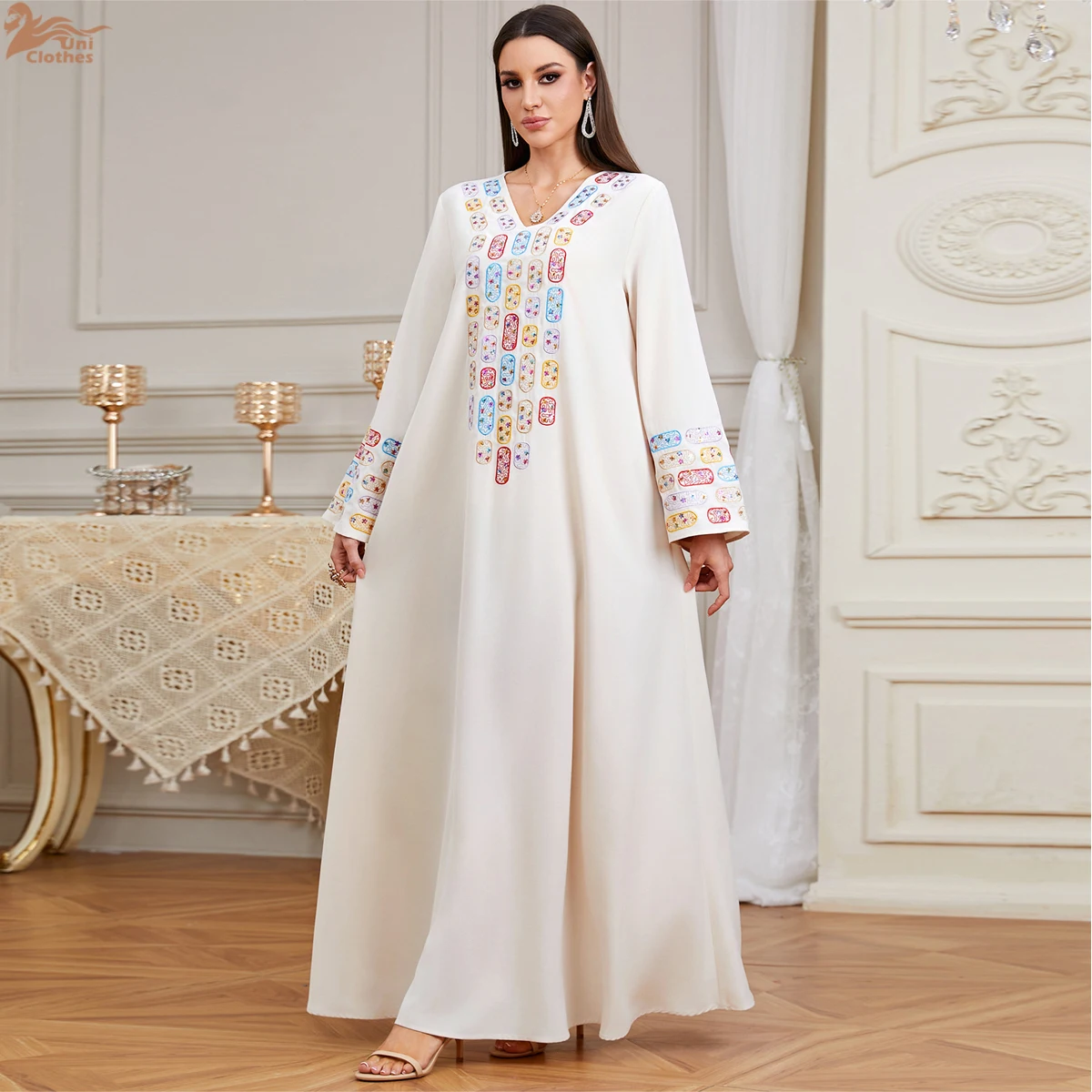 Zahraa New Muslim Luxury Sequins Embroidery Women Abayas Dubai Elegant Women Evening Dress 2026
Zahraa New Muslim Luxury Sequins Embroidery Women Abayas Dubai Elegant Women Evening Dress 2026