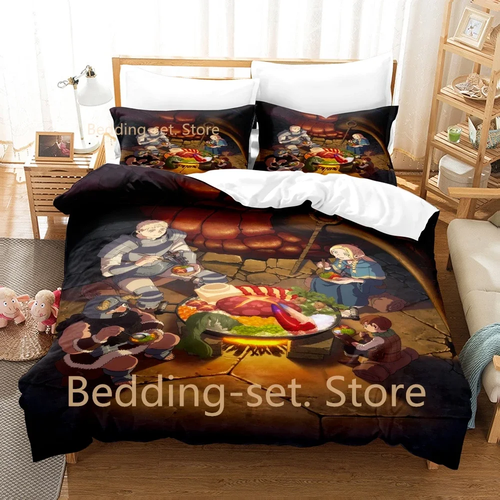 Delicious in Dungeon Bedding Set Single Twin Full Queen King Size Bed Set Adult Kid Bedroom Duvet cover Sets Anime Bed Sheet Set
Delicious in Dungeon Bedding Set Single Twin Full Queen King Size Bed Set Adult Kid Bedroom Duvet cover Sets Anime Bed Sheet Set