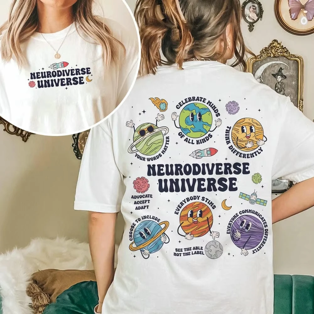 Women Retro Autism Awareness Sweatshirt Neurodiverse Universe TShirt Book Lover Gift Special Education Y2K Unisex Top Streetwear
Women Retro Autism Awareness Sweatshirt Neurodiverse Universe TShirt Book Lover Gift Special Education Y2K Unisex Top Streetwear