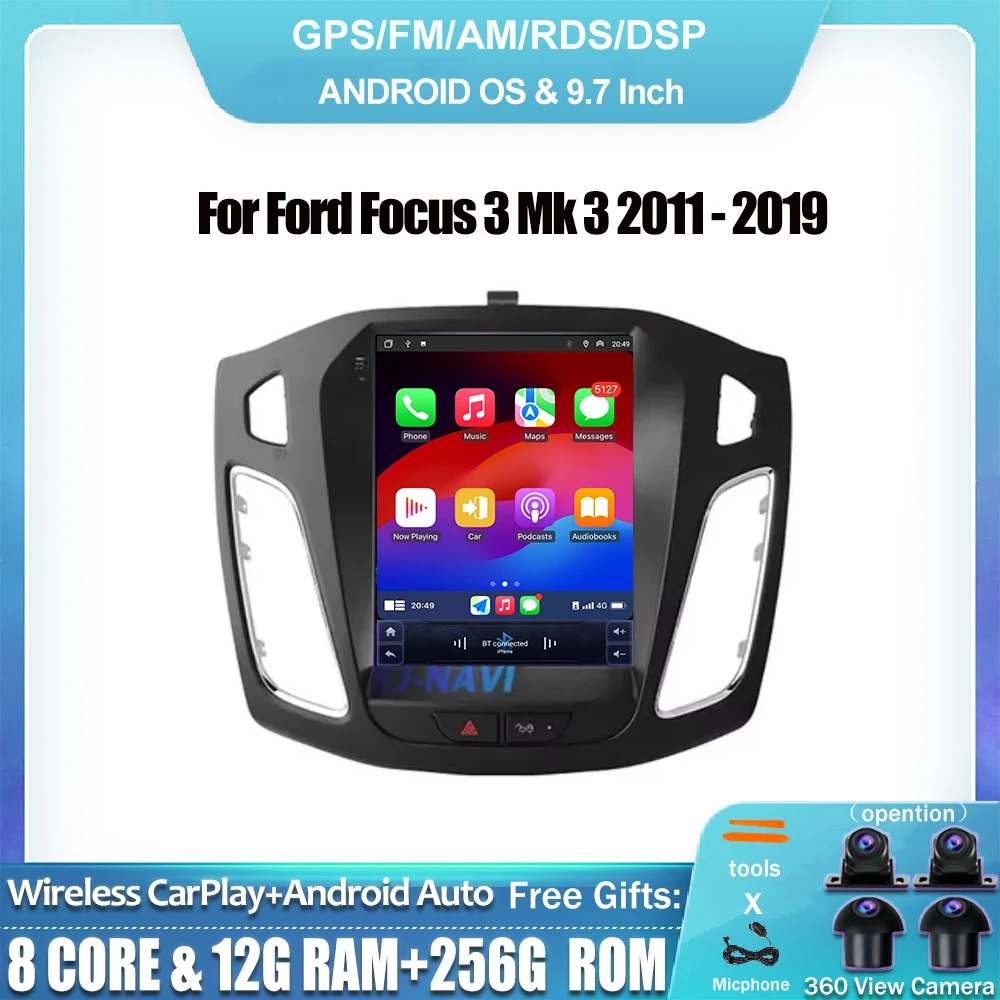 IPS Screen Car Radio Multimedia Video Player Navigation GPS For Ford Focus 3 Mk 3 2011 - 2019 Android 14 No 2din 2 din
IPS Screen Car Radio Multimedia Video Player Navigation GPS For Ford Focus 3 Mk 3 2011 - 2019 Android 14 No 2din 2 din