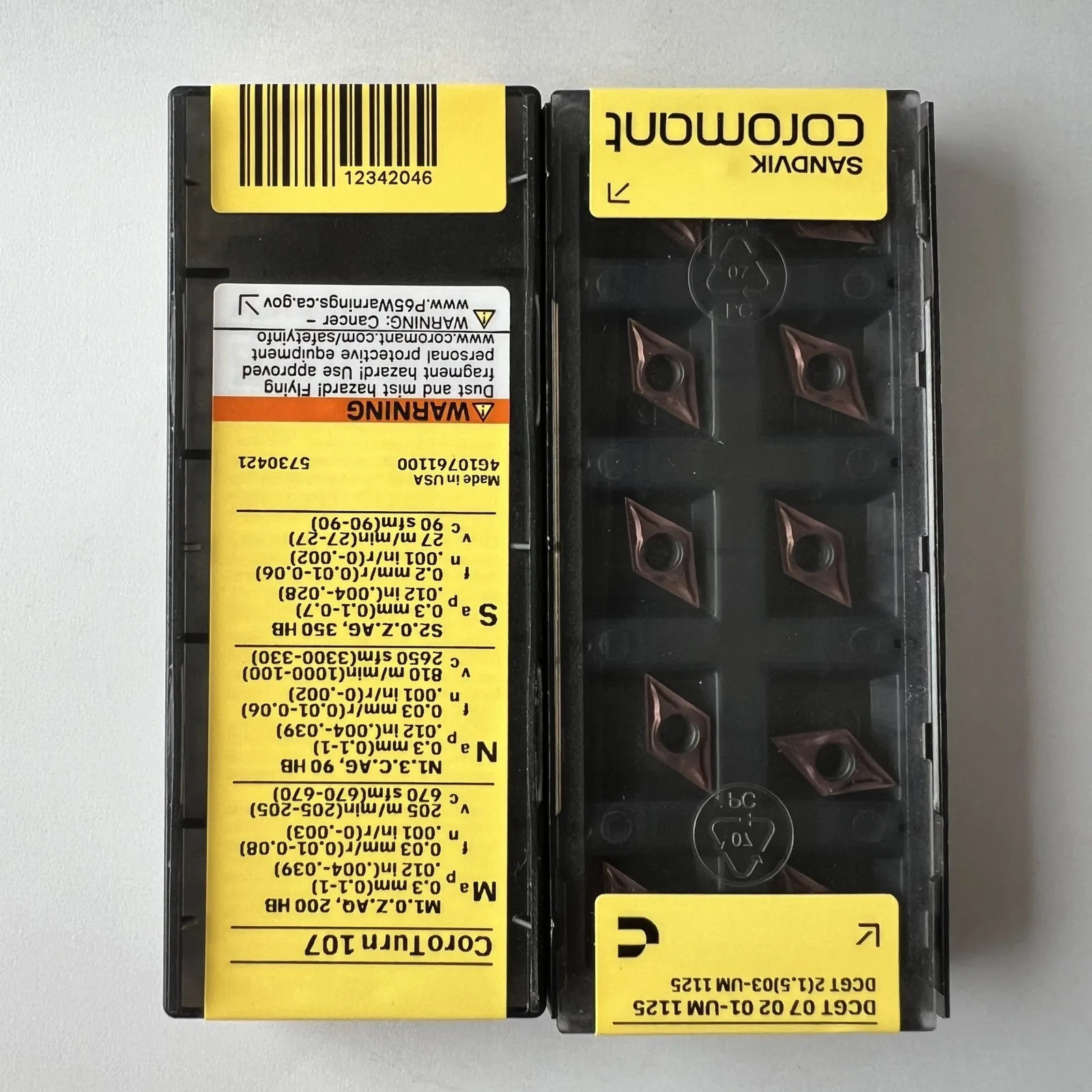 SANDVIK / DCGT070201-UM 1125 / Original Swedish hard alloy blade 10 Pcs
SANDVIK / DCGT070201-UM 1125 / Original Swedish hard alloy blade 10 Pcs