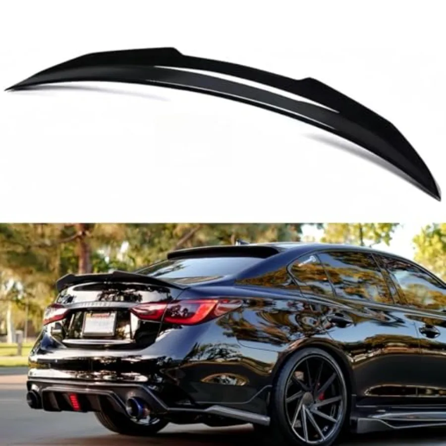 Rear Spoiler Compatible with 2014-2024 Infiniti Q50 PSM Style Duckbill Fits for 14-24 4 Door Sedan Trunk Exterior High Kick Spo
Rear Spoiler Compatible with 2014-2024 Infiniti Q50 PSM Style Duckbill Fits for 14-24 4 Door Sedan Trunk Exterior High Kick Spo
