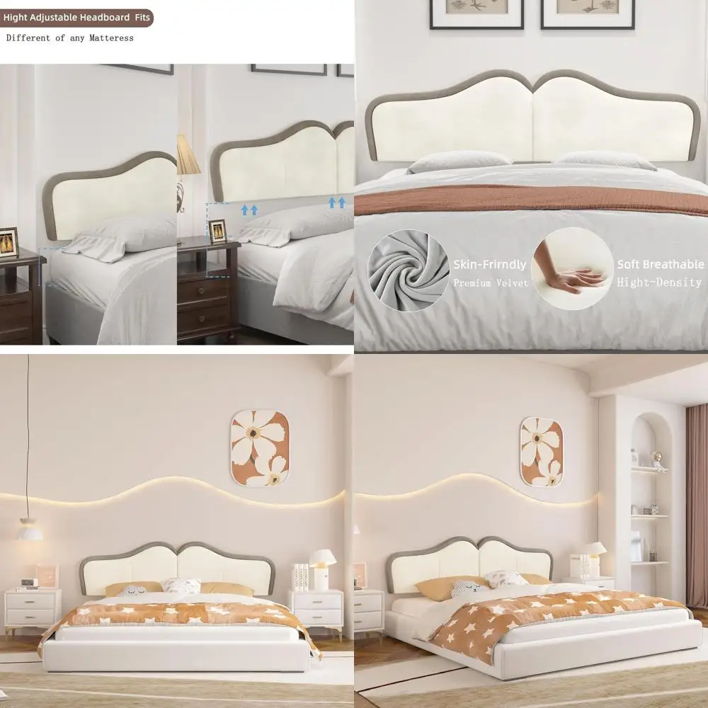 Мягкое бархатное изголовье размера «queen-size» для регулируемых кроватей — бежевый и кофейный, декор для спальни
Мягкое бархатное изголовье размера «queen-size» для регулируемых кроватей — бежевый и кофейный, декор для спальни
