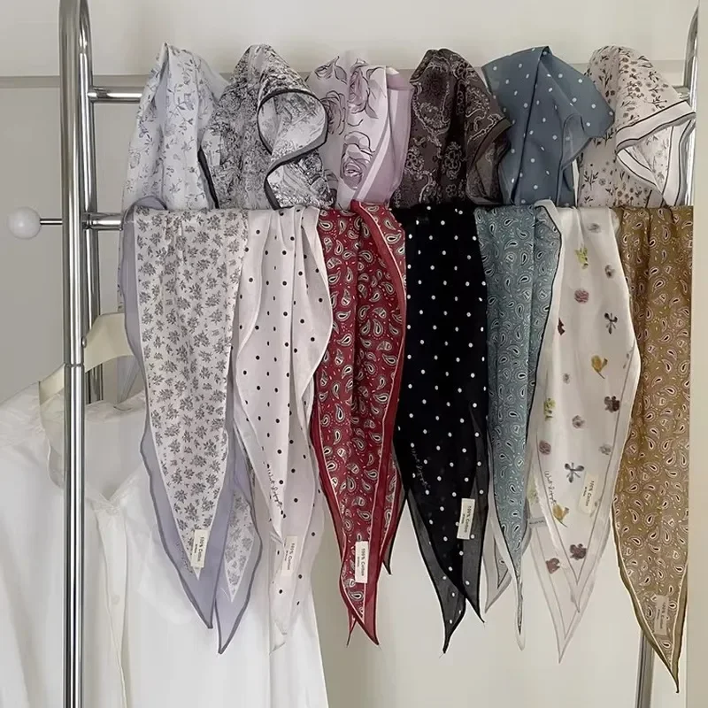 2026 Cotton Cashew Silk Scarf Women Pure Cotton Triangle Headscarf Japanese Spring Summer South Korea Square Scarf Wholesale
2026 Cotton Cashew Silk Scarf Women Pure Cotton Triangle Headscarf Japanese Spring Summer South Korea Square Scarf Wholesale