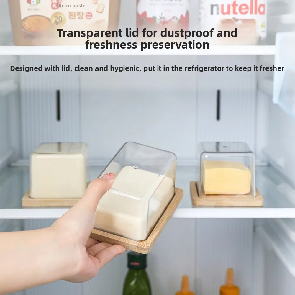 New Bamboo Butter Dish with Clear Lid Nordic Design Butter Container Multi-size Air-Tight Butter Storage Box Food Storage
New Bamboo Butter Dish with Clear Lid Nordic Design Butter Container Multi-size Air-Tight Butter Storage Box Food Storage