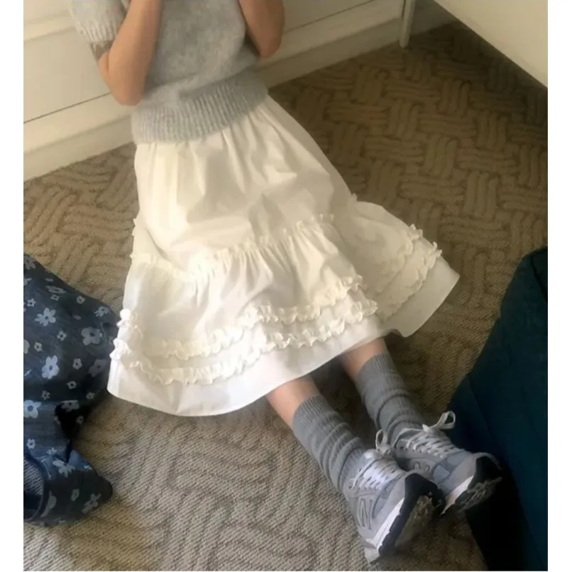 Early Autumn 2025 Pure Color Floral Lace Hemline Half Skirt Versatile Sweet Style Polyester Fiber City Walk Midi Skirt for La...
Early Autumn 2025 Pure Color Floral Lace Hemline Half Skirt Versatile Sweet Style Polyester Fiber City Walk Midi Skirt for La...