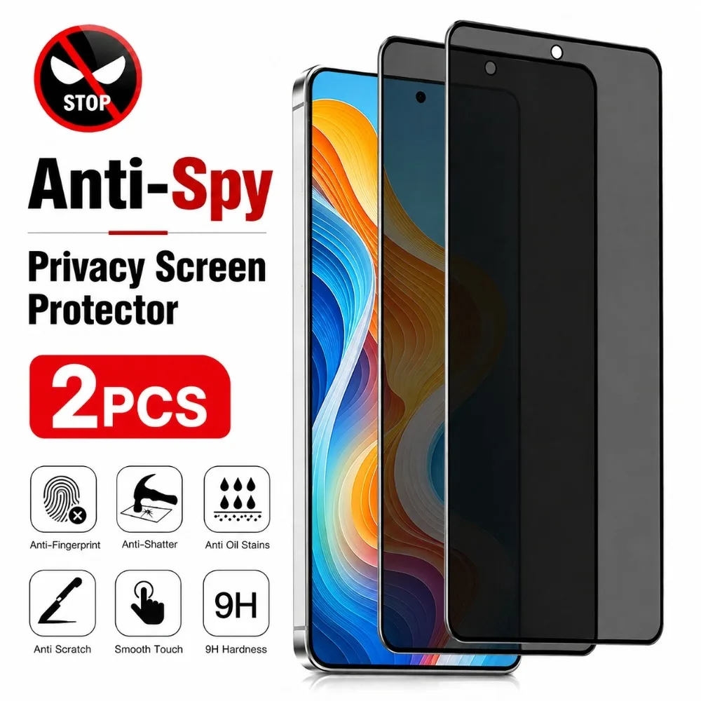 2Pcs Privacy Screen Protector for Samsung Galaxy A57/A56/A55/A37/A36/A35/A26/A25/A17/A16/A15/A07/5G Anti-Scratch Tempered Glass
2Pcs Privacy Screen Protector for Samsung Galaxy A57/A56/A55/A37/A36/A35/A26/A25/A17/A16/A15/A07/5G Anti-Scratch Tempered Glass