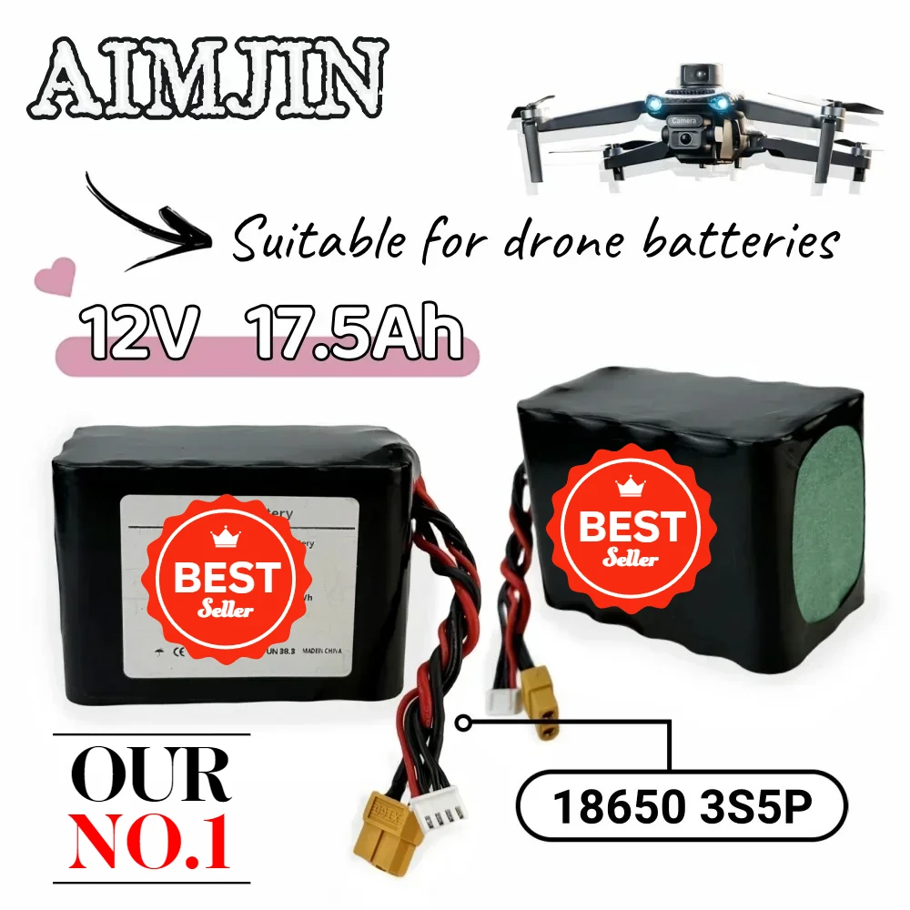 12V lithium-ion type of unmanned aerial vehicle rechargeable battery pack 17.5Ah 3S5P uses a single battery 18650GA combinat
12V lithium-ion type of unmanned aerial vehicle rechargeable battery pack 17.5Ah 3S5P uses a single battery 18650GA combinat