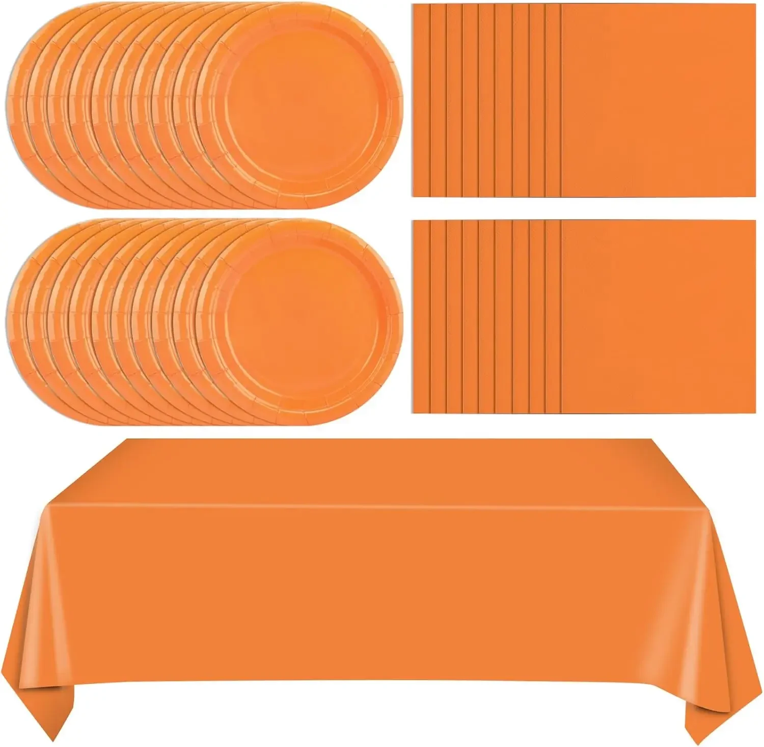 Solid Orange Disposable Tableware Set Paper Plates Cups Napkins Tablecloth For Fall Thanksgiving Halloween Birthday Party Decor
Solid Orange Disposable Tableware Set Paper Plates Cups Napkins Tablecloth For Fall Thanksgiving Halloween Birthday Party Decor