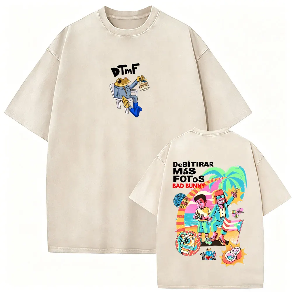 Washed Vintage Rapper Bad Bunny T-shirt DeBi TiRAR MaS FOToS DTMF World Tour T Shirts Men Hip Hop Fashion High Quality T-shirts
Washed Vintage Rapper Bad Bunny T-shirt DeBi TiRAR MaS FOToS DTMF World Tour T Shirts Men Hip Hop Fashion High Quality T-shirts