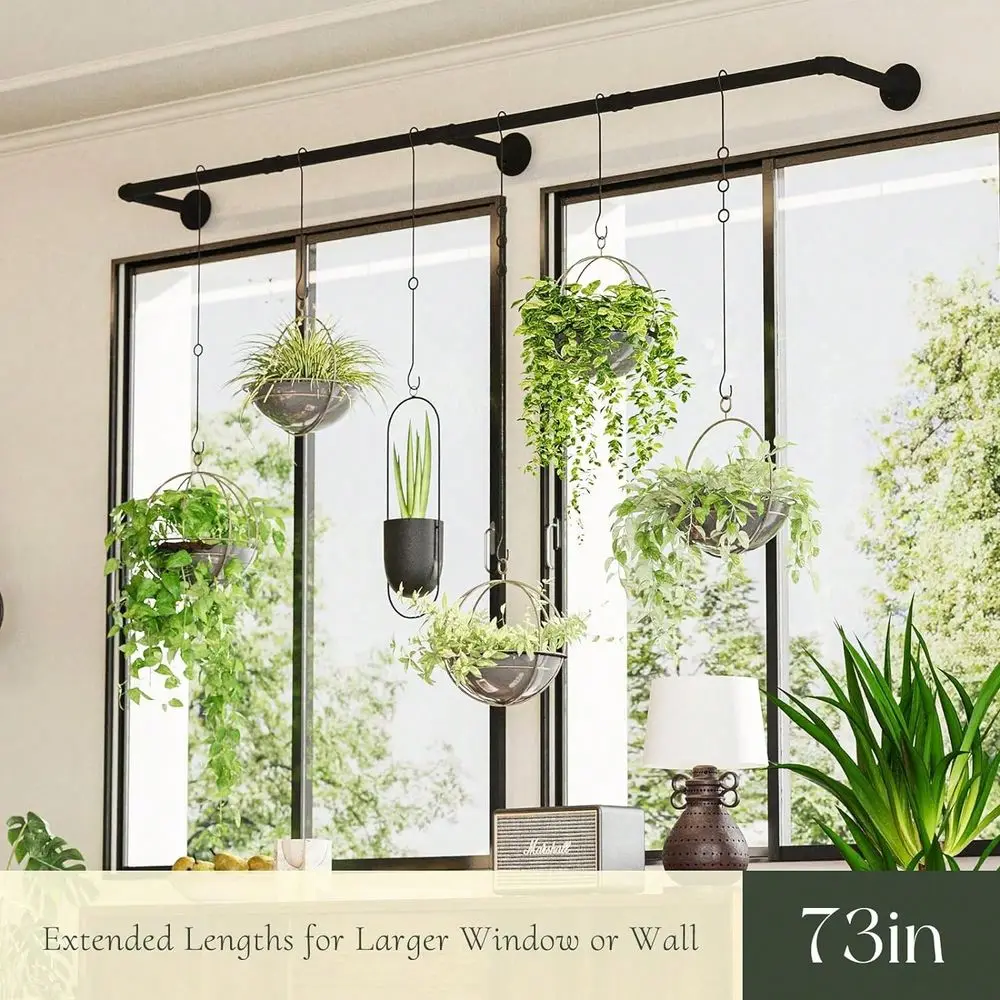 Hanger Indoor With 6 Hanging Chains Hanging Planters For Indoor Plants Hanging Plant Holder Window Plant Rod Black Metal Shelve
Hanger Indoor With 6 Hanging Chains Hanging Planters For Indoor Plants Hanging Plant Holder Window Plant Rod Black Metal Shelve