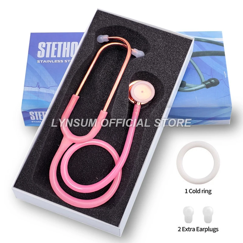 Pink Professional Cardiology Estetoscopio Double Head Cute Medical Doctor Nurse Student Physician Clinical Stethoscope Tool D2
Pink Professional Cardiology Estetoscopio Double Head Cute Medical Doctor Nurse Student Physician Clinical Stethoscope Tool D2