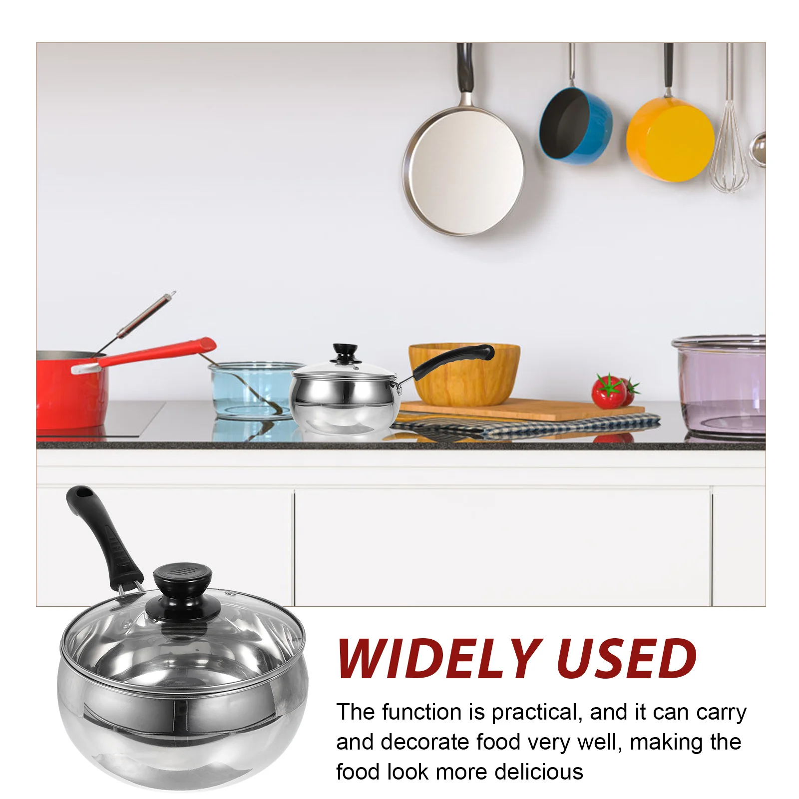 Stainless Steel Milk Pot 18cm Saucepan Household Noodle Cooking Pots Stovetop Small Steam Pan Kitchen Cookware
Stainless Steel Milk Pot 18cm Saucepan Household Noodle Cooking Pots Stovetop Small Steam Pan Kitchen Cookware