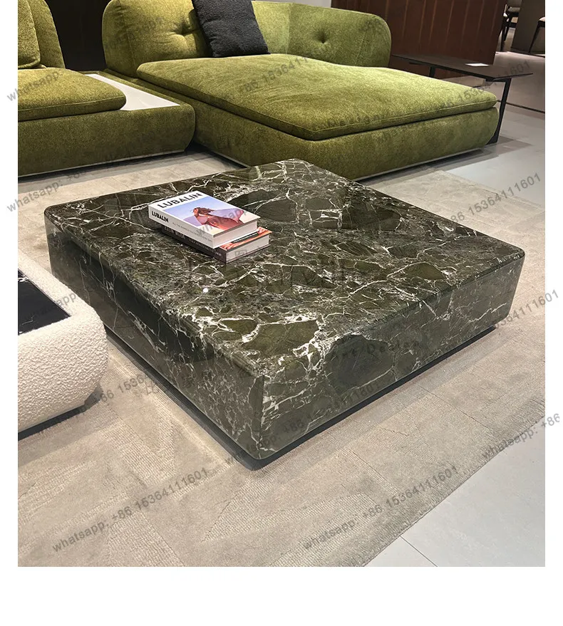 Итальянский минималистичный журнальный столик из натурального камня Na Autumn Green Marble Black Rose, роскошный каменный столик в форме полумесяца.
Итальянский минималистичный журнальный столик из натурального камня Na Autumn Green Marble Black Rose, роскошный каменный столик в форме полумесяца.
