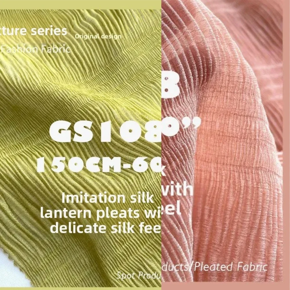 Soft Thin Perspective Chiffon Pleated Fabric for Crushed Cheongsam Dress Coat Design Diy Cloth By The Meter Sewing Material
Soft Thin Perspective Chiffon Pleated Fabric for Crushed Cheongsam Dress Coat Design Diy Cloth By The Meter Sewing Material