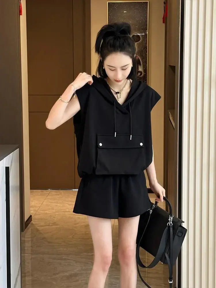 Female Shorts Baggy Cotton T Shirt Full Casual Tailoring New in Matching Complete Two Stylish Trends Women's Short Sets 2 Pieces
Female Shorts Baggy Cotton T Shirt Full Casual Tailoring New in Matching Complete Two Stylish Trends Women's Short Sets 2 Pieces