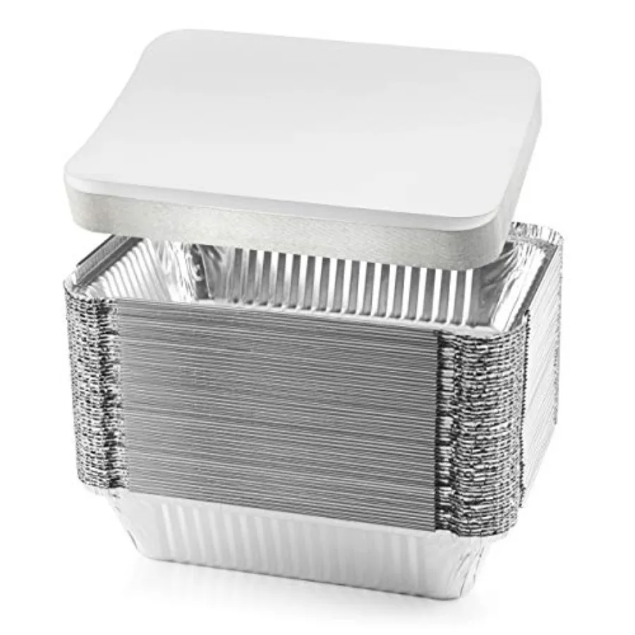 8.4 x 5.9 Disposable Aluminum Pans with Lids Foil Containers for Cooking Baking Meal Prep Takeout Heavy Duty Food Storage Pan T
8.4 x 5.9 Disposable Aluminum Pans with Lids Foil Containers for Cooking Baking Meal Prep Takeout Heavy Duty Food Storage Pan T