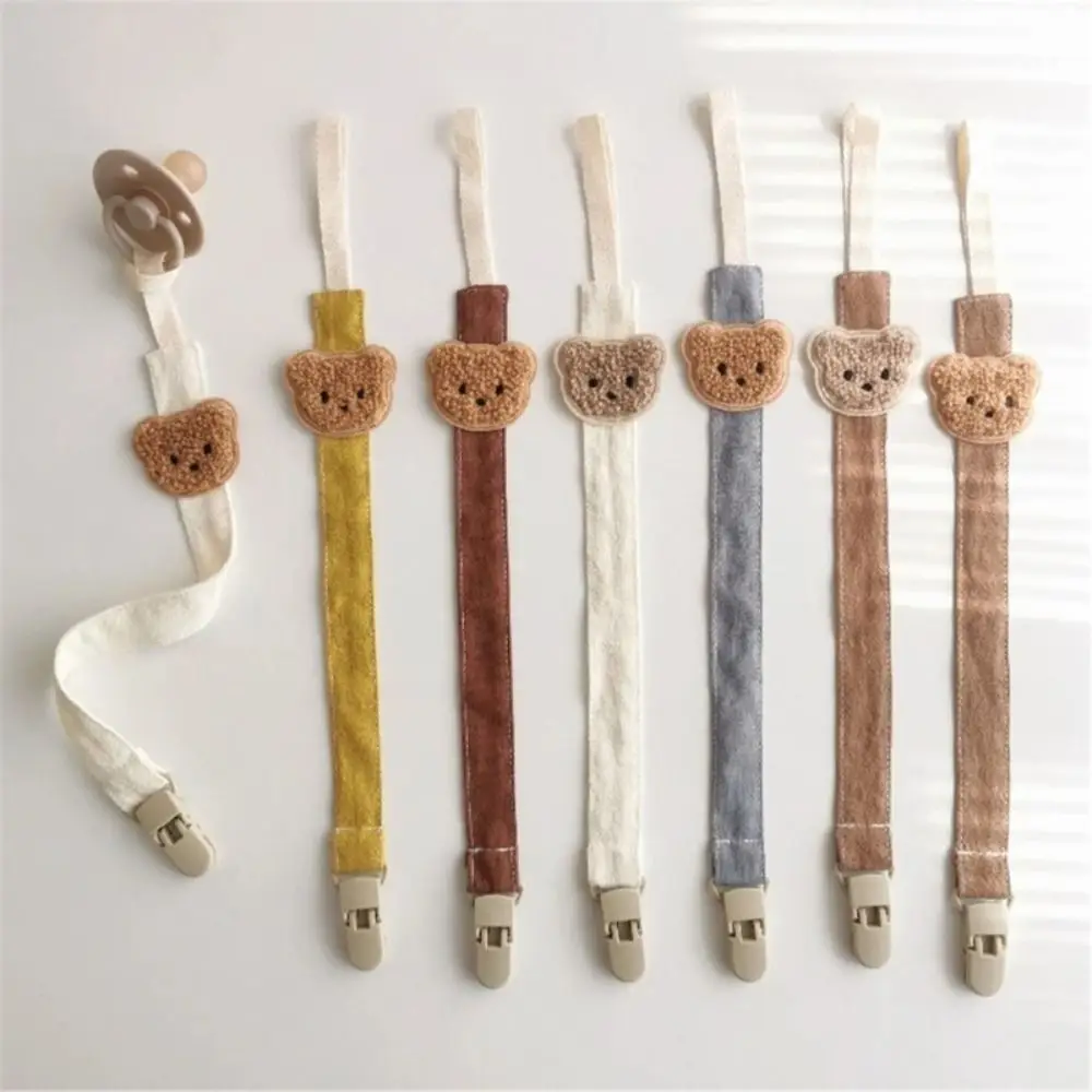 Embroidery Baby Cloth Pacifier Chain Bear Lattice Soother Holder Teether Straps Dummy Clips Nipple Holder Clips Children
Embroidery Baby Cloth Pacifier Chain Bear Lattice Soother Holder Teether Straps Dummy Clips Nipple Holder Clips Children
