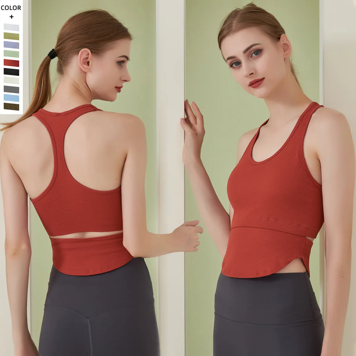 Woman Outfit Sleeveless Vest Seamless Yoga Wear Crop Top Women's Gym Workout Cothing Sport Bra Fitness Sportswear Yoga Top
Woman Outfit Sleeveless Vest Seamless Yoga Wear Crop Top Women's Gym Workout Cothing Sport Bra Fitness Sportswear Yoga Top