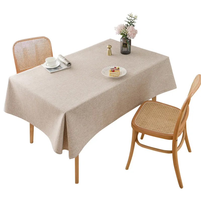 Solid color linen fabric tablecloth cotton and linen style thickened plain color simple dining table cloth high sense
Solid color linen fabric tablecloth cotton and linen style thickened plain color simple dining table cloth high sense