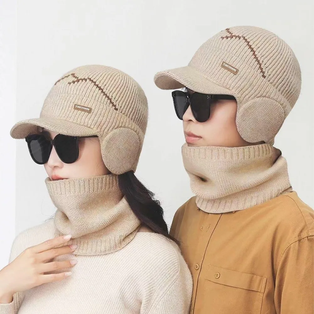 2Pcs Set Windproof Knitted Hat Neck Gaiter Thicken Plush Sheep Wool Scarf Soft Simple Winter Autumn Hat with Earflap Outdoor
2Pcs Set Windproof Knitted Hat Neck Gaiter Thicken Plush Sheep Wool Scarf Soft Simple Winter Autumn Hat with Earflap Outdoor