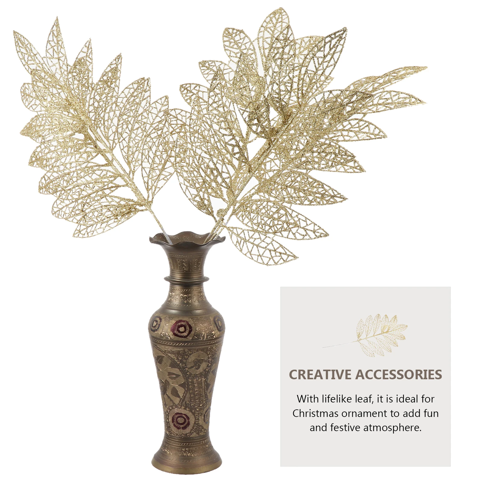 Christmas Table Centerpiece Decoration Artificial Plant Leaves Home Glitter Leaf Bride
Christmas Table Centerpiece Decoration Artificial Plant Leaves Home Glitter Leaf Bride
