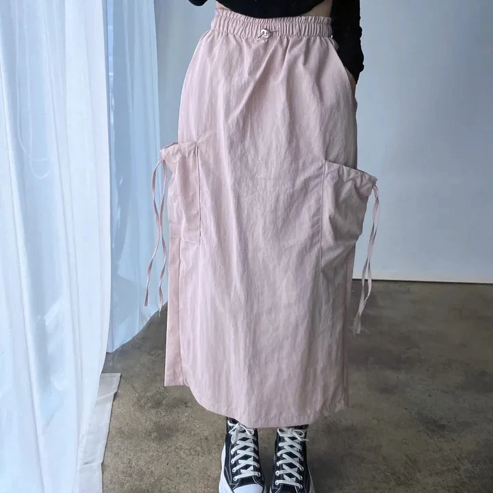 2colors American Y2K Cargo Long Skirts Women High Waist Back Slit Casual Streetwear Loose Harajuku Female A Line Skirts (GE7726
2colors American Y2K Cargo Long Skirts Women High Waist Back Slit Casual Streetwear Loose Harajuku Female A Line Skirts (GE7726