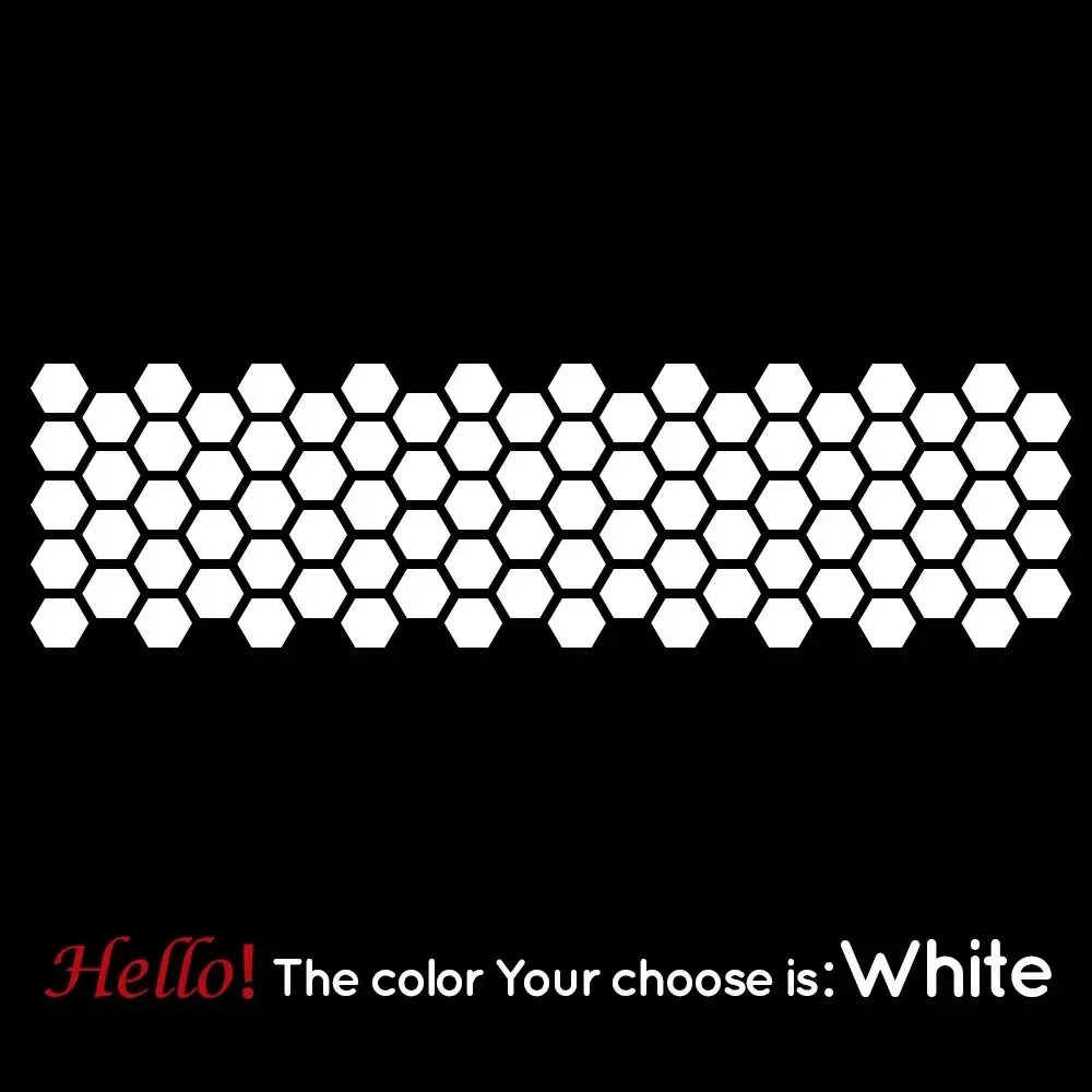 1Pc Durable Honeycomb Hexagon Car Decal Waterproof Easy Apply Universal Side Body Fender Sticker Auto Exterior Decor
1Pc Durable Honeycomb Hexagon Car Decal Waterproof Easy Apply Universal Side Body Fender Sticker Auto Exterior Decor
