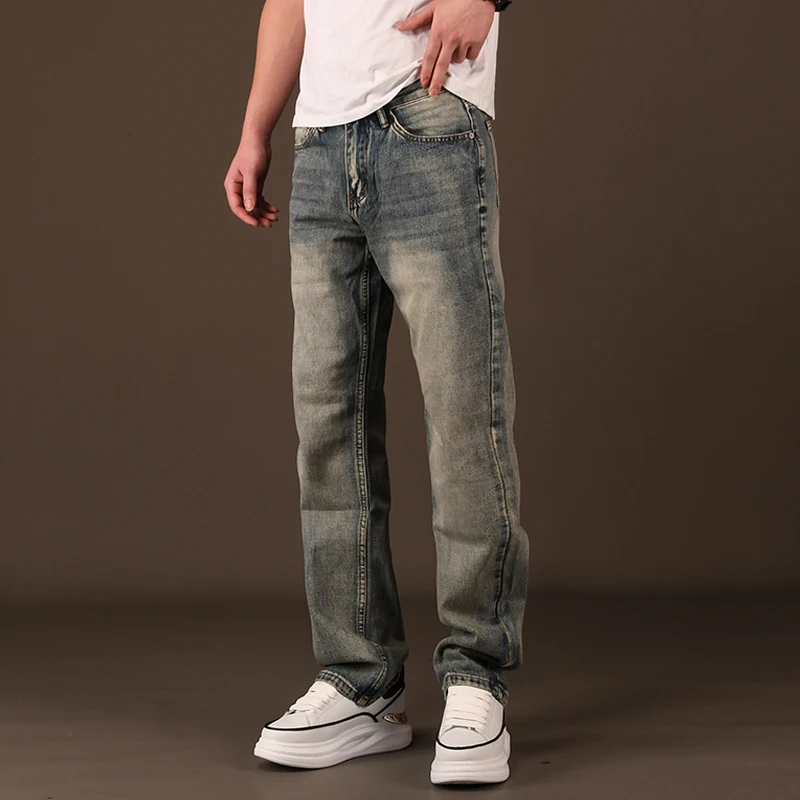 American Sle Loose Straight Leg Men's Jeans Casual Vintage Summer Denim Pants Dase Square Brand Youth ular Jeans
American Sle Loose Straight Leg Men's Jeans Casual Vintage Summer Denim Pants Dase Square Brand Youth ular Jeans