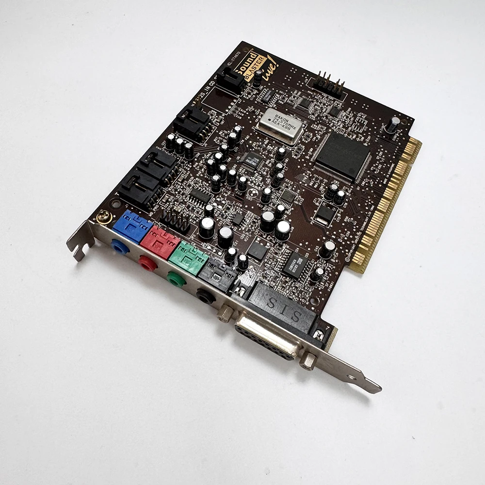 Free Shipping Used Creative Sound Blaster Live! CT4670 PCI Sound Card EMU10K1 Processor EAX Effect Audio Card
Free Shipping Used Creative Sound Blaster Live! CT4670 PCI Sound Card EMU10K1 Processor EAX Effect Audio Card