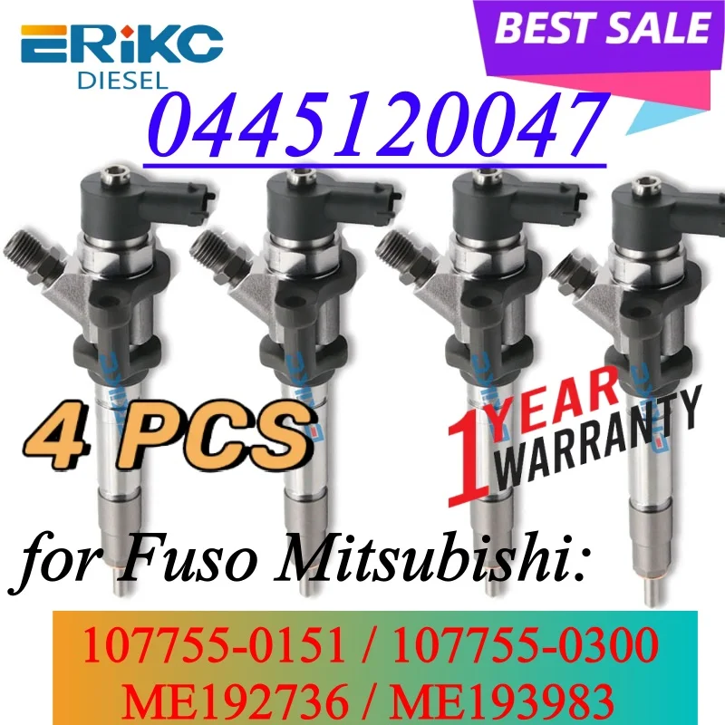 4PC 0445120047 107755-0151 New Diesel Injector 0 445 120 047 Auto Engine Nozzle for Mitsubishi Canter ME193289 ME192736
4PC 0445120047 107755-0151 New Diesel Injector 0 445 120 047 Auto Engine Nozzle for Mitsubishi Canter ME193289 ME192736