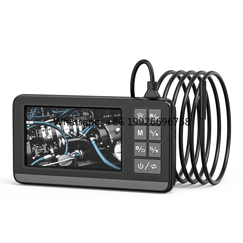 P005 Handheld Borescope Pipe Camera HD 4.5'' Screen 1080P Single Lens IP67 with Back Bracket 2600mAh Industrial Endoscope
P005 Handheld Borescope Pipe Camera HD 4.5'' Screen 1080P Single Lens IP67 with Back Bracket 2600mAh Industrial Endoscope