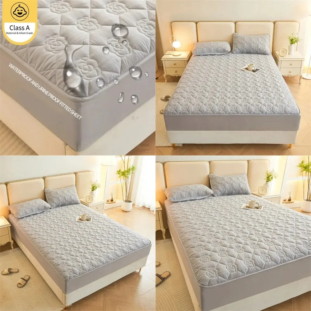 Waterproof Thick Solid Color Mattress Cover for Maximum Protection and Anti-slip Sheet Bed Cover
Waterproof Thick Solid Color Mattress Cover for Maximum Protection and Anti-slip Sheet Bed Cover