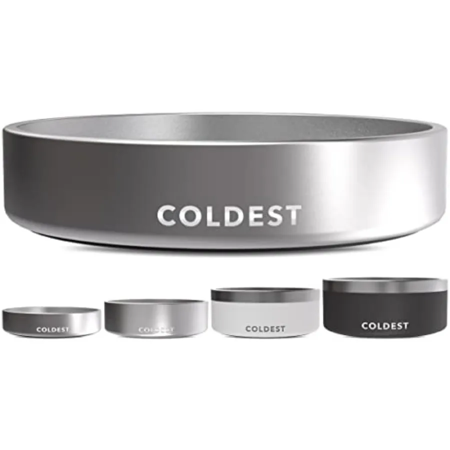 Coldest Dog Bowl - Anti Rust Metal, Non Slip, 3 Layers Insulated Stainless Steel Dog Bowls - Spill Proof and Heavy Duty - Water
Coldest Dog Bowl - Anti Rust Metal, Non Slip, 3 Layers Insulated Stainless Steel Dog Bowls - Spill Proof and Heavy Duty - Water
