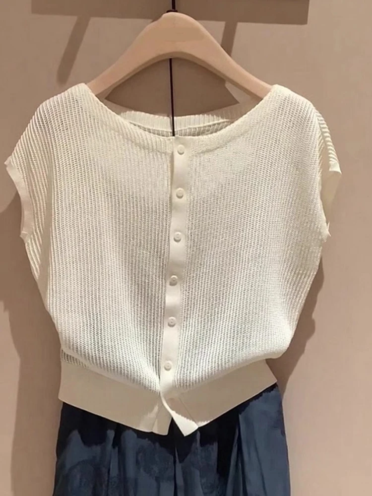 Korean Sle Knitted Cardigan Slim round Ne Ice Silk ort Sve Linen Versatile Comfortable Faionable Color Top
Korean Sle Knitted Cardigan Slim round Ne Ice Silk ort Sve Linen Versatile Comfortable Faionable Color Top