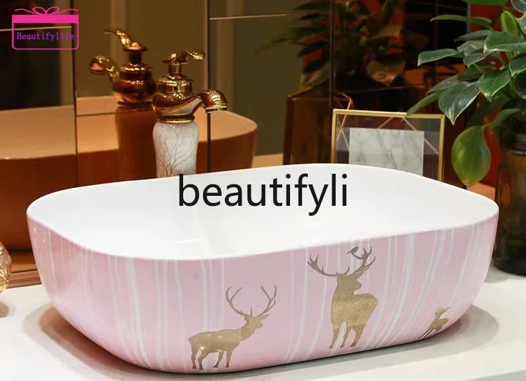YL Upper basin Nordic style simple bathroom light luxury washbasin small size ceramic
YL Upper basin Nordic style simple bathroom light luxury washbasin small size ceramic