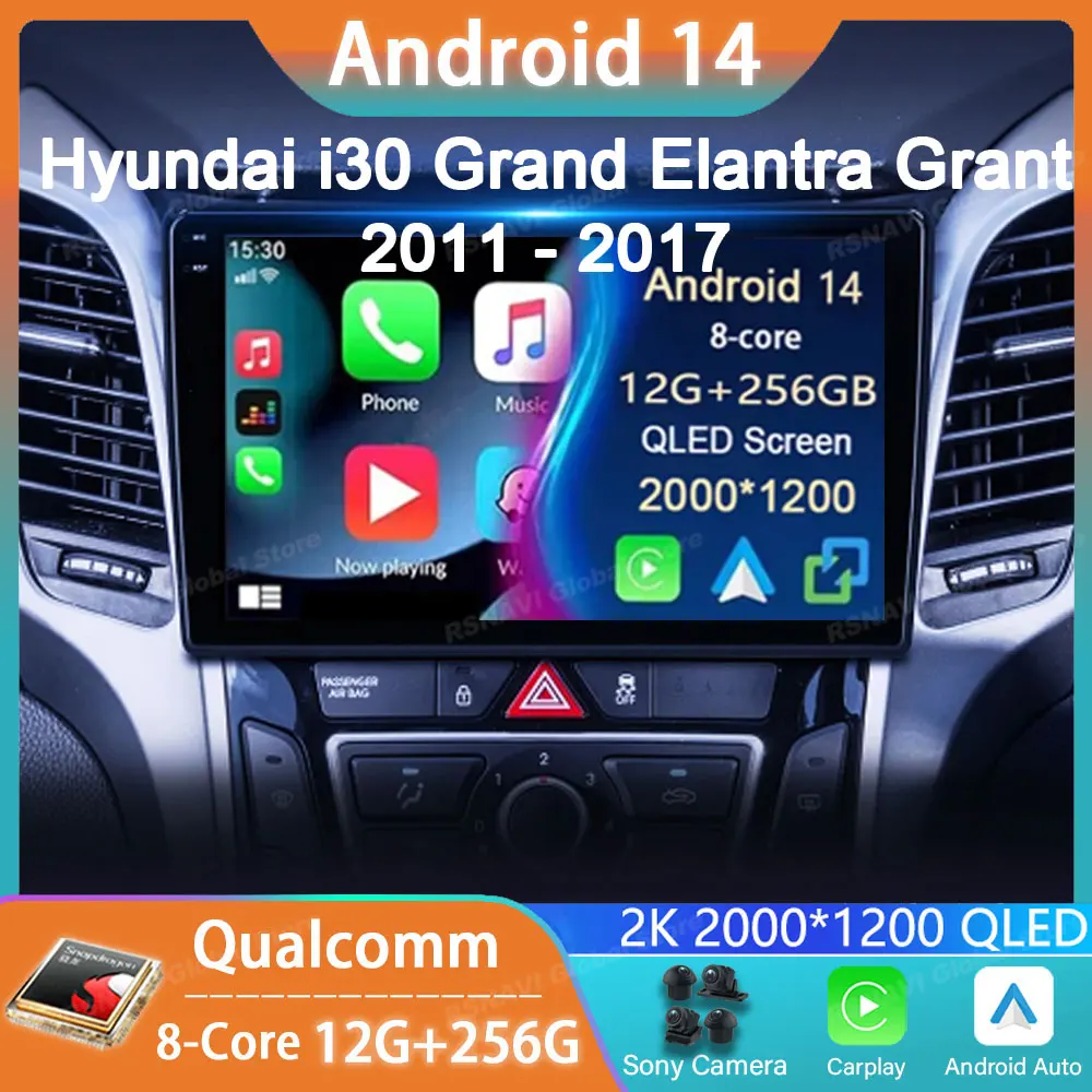Автомобильный радиоприемник Android 14 для Hyundai i30 Grand Elantra Grant 2011 2012 2013 2014 2015 2016 2017 мультимедийный плеер навигация Carplay
Автомобильный радиоприемник Android 14 для Hyundai i30 Grand Elantra Grant 2011 2012 2013 2014 2015 2016 2017 мультимедийный плеер навигация Carplay