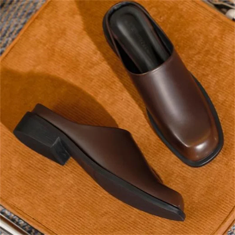 Sewing Lines Shoes For Womens Square Toes Female Mules Solid Ladies Low Heels Shallow Chassure Femme PU Leather Zapatos Mujer
Sewing Lines Shoes For Womens Square Toes Female Mules Solid Ladies Low Heels Shallow Chassure Femme PU Leather Zapatos Mujer