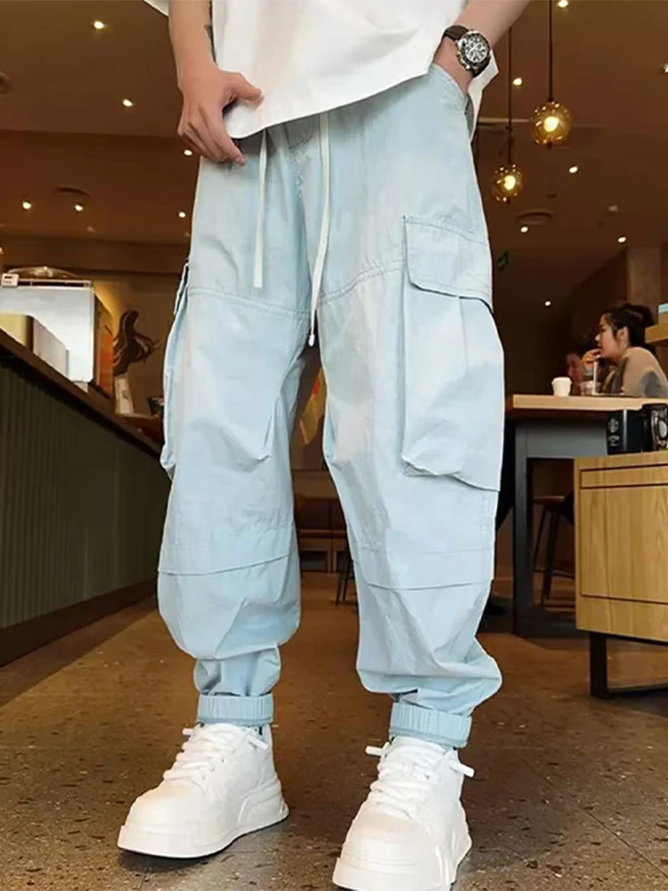 Летние легкие мужские рабочие брюки с большими карманами, повседневные свободные брюки, молодежные дышащие брюки-карго
Летние легкие мужские рабочие брюки с большими карманами, повседневные свободные брюки, молодежные дышащие брюки-карго