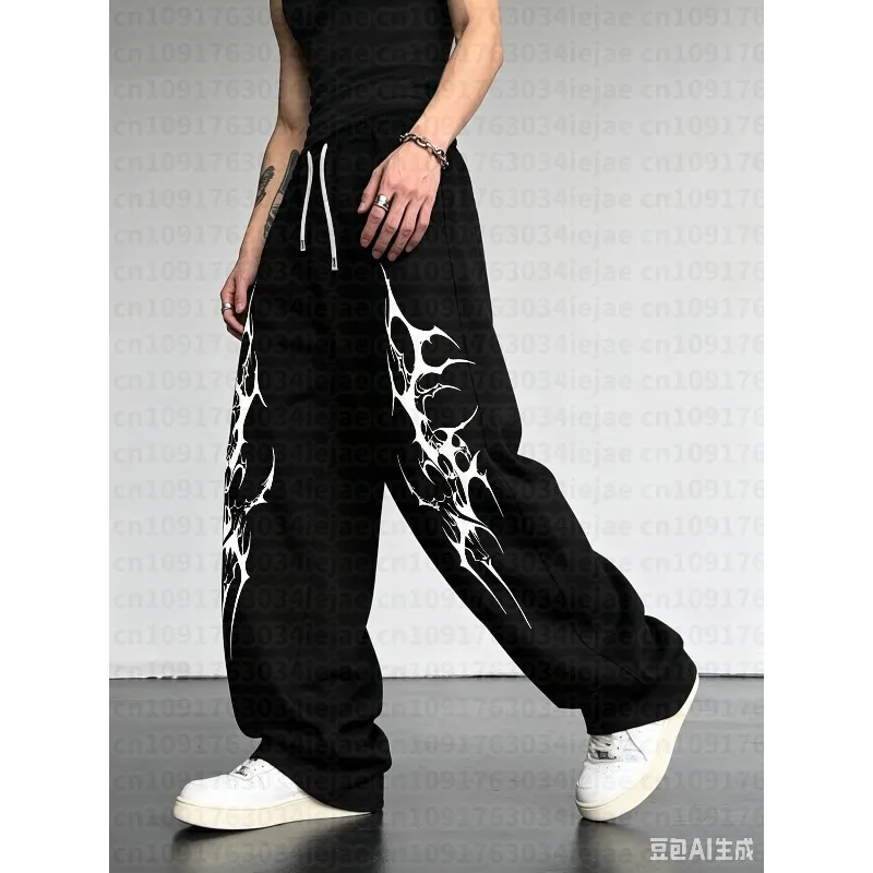 MOTO Gothic Tattoo Print Men's Casual Sporty Loose Straight Leg Trousers, New Style for All Seasons, Streetwear Men Pants
MOTO Gothic Tattoo Print Men's Casual Sporty Loose Straight Leg Trousers, New Style for All Seasons, Streetwear Men Pants