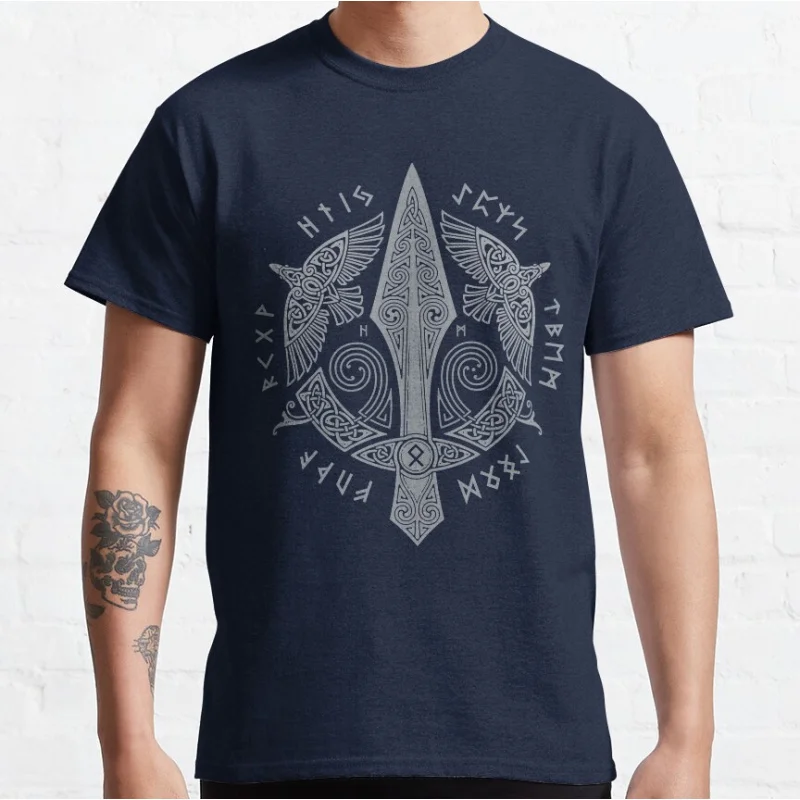 MJOLNIR odins ravens thors hammer Nordic Runes Celtic Knots Valhalla Viking style Norse Mythology Graphic T Shirts large size
MJOLNIR odins ravens thors hammer Nordic Runes Celtic Knots Valhalla Viking style Norse Mythology Graphic T Shirts large size