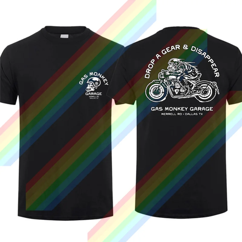 2025 Amazing Tees Men T Shirt Double-sided Casual Oversized Gas Monkeys Garage Hot Rods Circle Logo Limited T-shirt Male
2025 Amazing Tees Men T Shirt Double-sided Casual Oversized Gas Monkeys Garage Hot Rods Circle Logo Limited T-shirt Male
