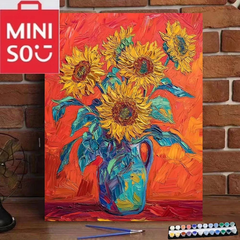 MINISO DIY Oil Painting By Numbers Sunflower Art Wall Decor Gifts Frameelss
MINISO DIY Oil Painting By Numbers Sunflower Art Wall Decor Gifts Frameelss