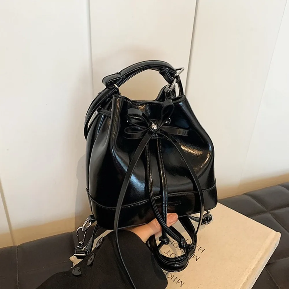 Portable Preppy PU Bowknot Backpack Solid Color Sweet Bucket Bag Leisure Large Capacity School Bag Unisex
Portable Preppy PU Bowknot Backpack Solid Color Sweet Bucket Bag Leisure Large Capacity School Bag Unisex