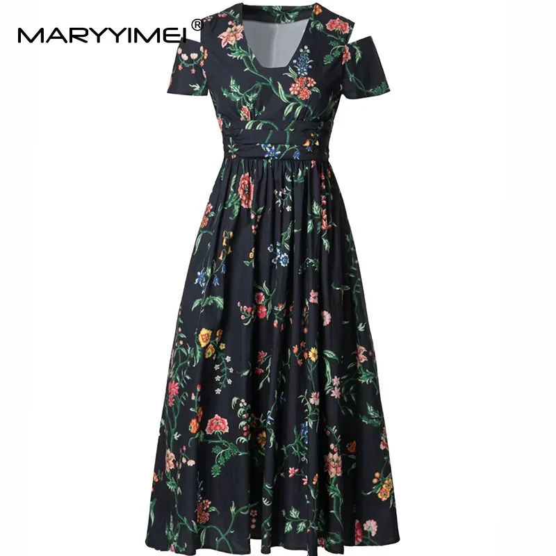 MARYYIMEI Floral-Print Women's Casual Holiday Dress V-Neck Short-Sleeved Slim Party Evening Dresses Spring Summer 2025 New
MARYYIMEI Floral-Print Women's Casual Holiday Dress V-Neck Short-Sleeved Slim Party Evening Dresses Spring Summer 2025 New